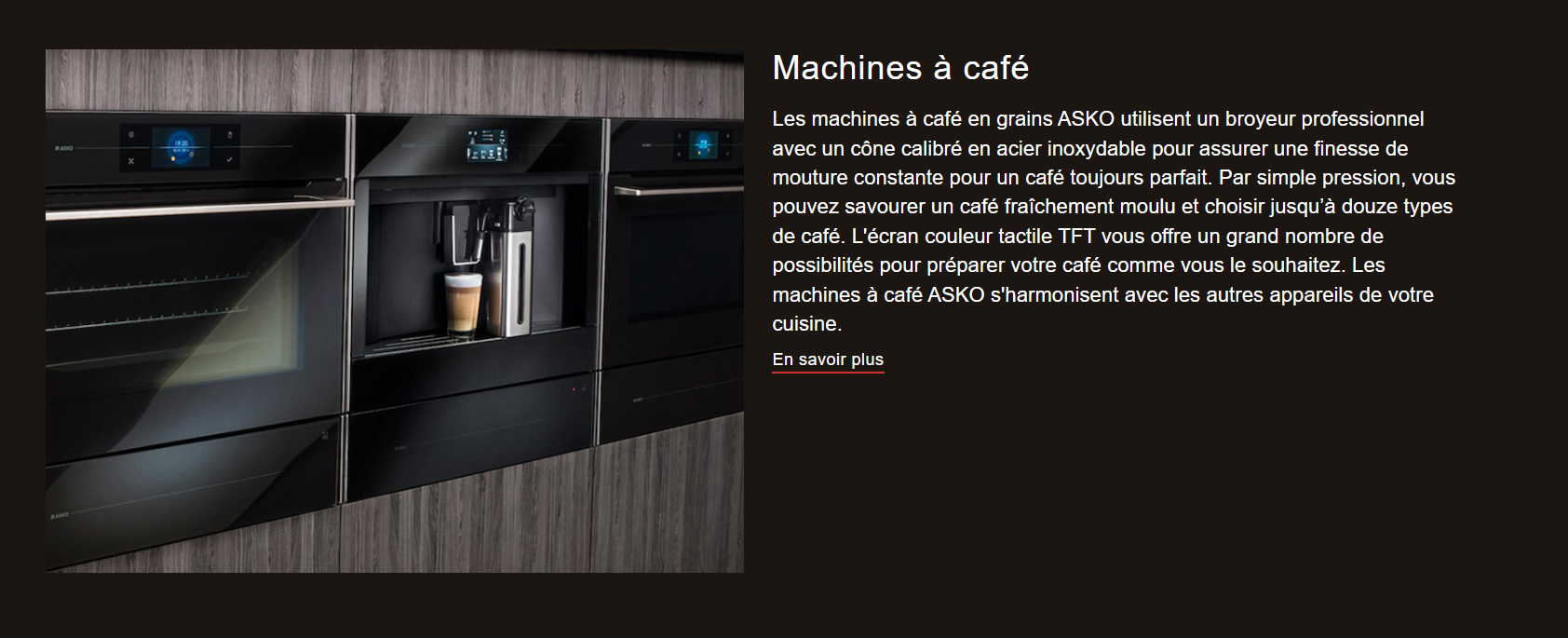 ASKO MACHINES A CAFES